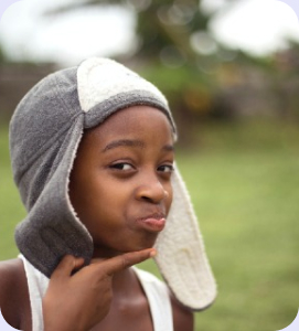 child receiving a prize